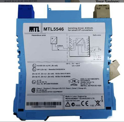 MTL5546 MTL Isolatie-driver voor HART®-kleppositiermachines met lijnfoutdetectie