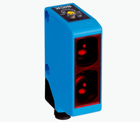 Compacte SICK W250-2P2431 foto-elektrische sensor met zichtbaar rood licht en onderdeel nr. 6044699