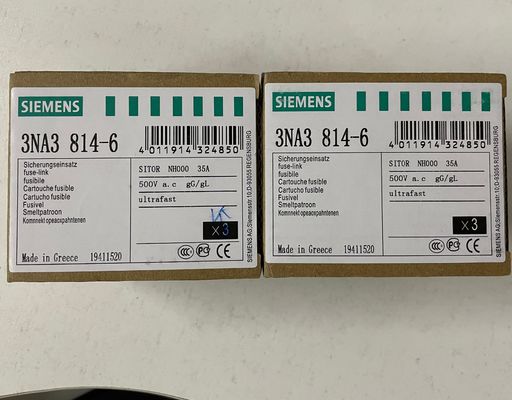 Siemens 3NA3814-6 LV HRC zekeringelement voor meetbereik 30 bar en ovale flens tijdens bedrijf