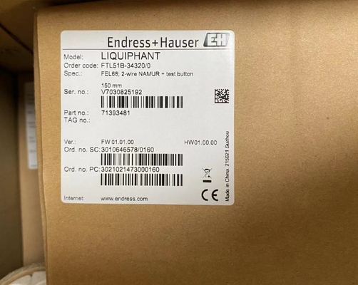 E+H FTL51B-3M7P5/0 Liquidfant Tuning Fork Level Switch