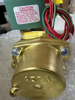 8344G074 110V Emerson ASCO elektrisch klep 4 Way 1/2 " NPT Single elektrisch klep Messing lichaam