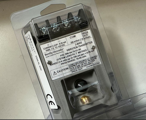 990-04-70-01-00 Bently Nevada 990 Trillingsverzender 35 mm DIN Spoorclips