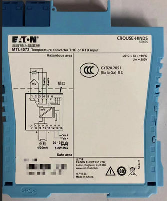 MTL4573 MTL Instrumenten Temperatuuromvormer THC RTD Invoer aantal kanalen Eén