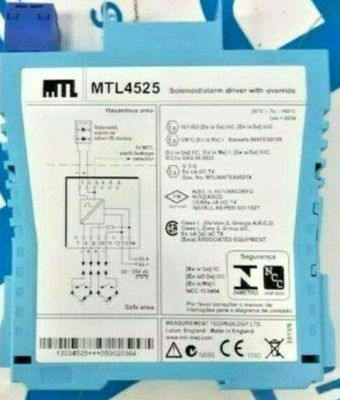 MTL4525 MTL-instrumenten Solenoïde alarmbestuurder MTL4500