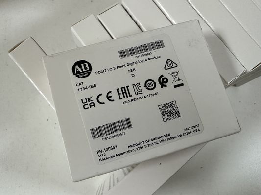 Allen Bradley 1734-IB8 POINT IO-module beschikt over acht discrete zinken-invoerkanalen