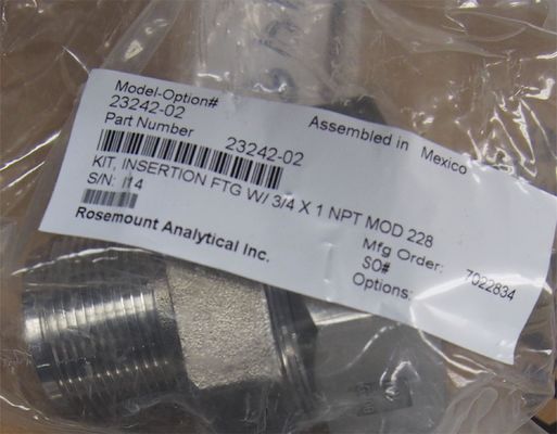 23242-02 Emerson Rosemount PH Sensors Montage Adapter 1,5" Invoeging 1" X 0,75"