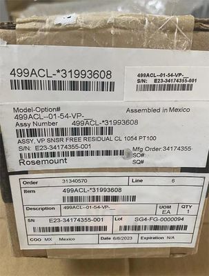 Emerson Rosemount PH Sensors 499ACL-01-54-VP 499ACL Vrije chloor sensor