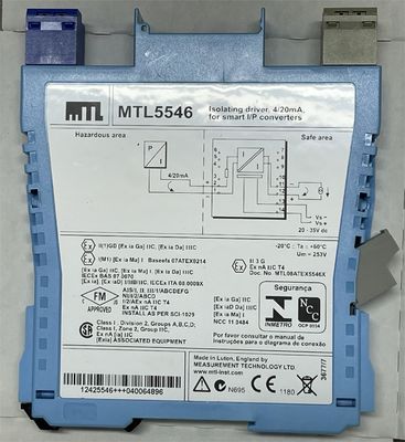 MTL5546 MTL Isolatie-driver voor HART®-kleppositiermachines met lijnfoutdetectie