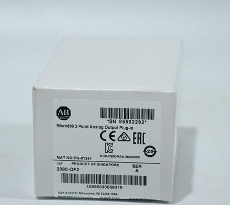 2080-OF2 Allen Bradley Micro800 2-punts analoog uitgangs-plug-in module