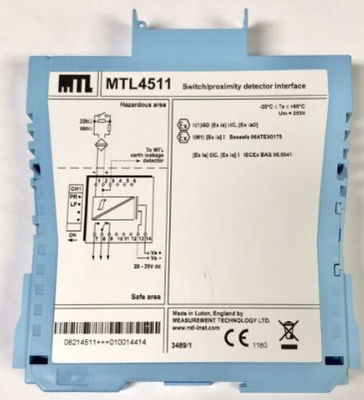 MTL4511 MTL Instruments Switch/Proximity Detector Interface 1-kanaal, met lijnfoutdetectie