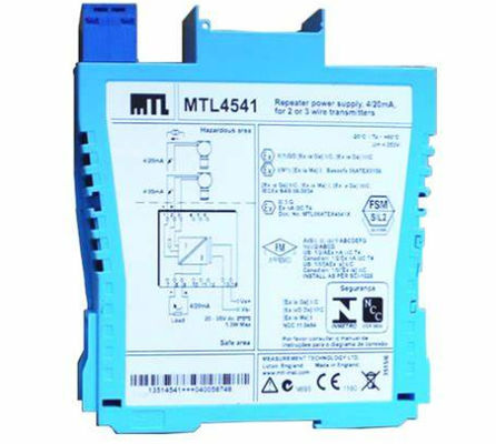 MTL4541 MTL Instrumenten Repeater Stroomtoevoer 4/20mA HART 2 of 3 draad transmitters