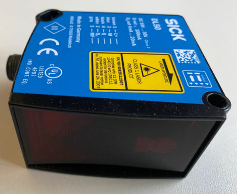 SICK DL50-P1123 Laserafstandssensoren: Dx50 36,1 mm X 62,7 mm X 57,7 mm voor industriële