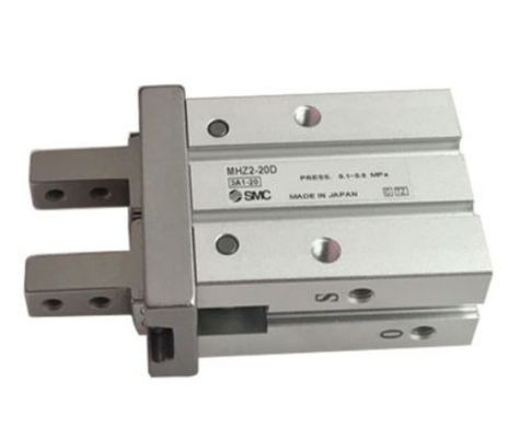 SMC Corporation MHZ2-20D Gripper, Air, Double Acting, Boring Size:20mm, Parallel 2-Finger, 0.1-0.7 MPa