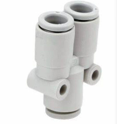 SMC KQ2U06-00A Fitting, Union Y, KQ2 FITNING Werkdrukbereik −100 KPa tot 1 MPa