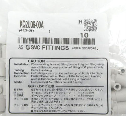 SMC KQ2U06-00A Fitting, Union Y, KQ2 FITNING Werkdrukbereik −100 KPa tot 1 MPa