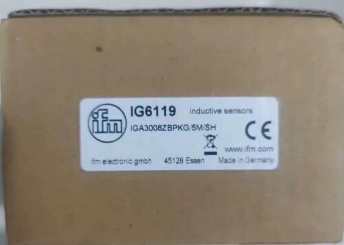 IFM IG6119 Inductieve hoogtemperatuursensor met 24V spanningsvoorziening en IP65-bescherming