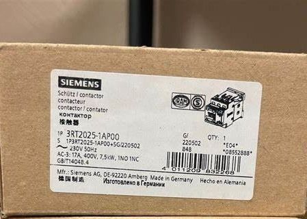 Siemens 3RT2035-1AP00 Contactor met 1 NO 1 NC Hulpcontacten Schroefterminal Grootte S2 6.6W bij wisselstroom in warme bedrijfsomstandigheden