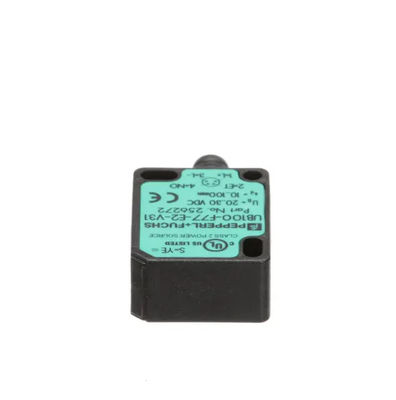 Pepperl Fuchs Ultrasone Direct Detection Sensor UB100-F77-E2-V31 met responsvertraging ≤ 50 ms Massa 10 g