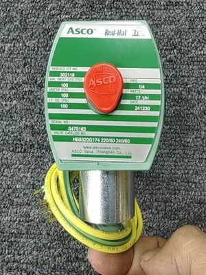 24 VDC Input Supply Rating ASCO 8262G262 Red-Hat II Direct-Acting Solenoid Valves Solenoïde activering Type
