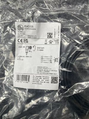 Vrouwelijke kabel IFM EVC005 ADOAH040MSS0005H04 bestand tegen oliën en koelmiddelen