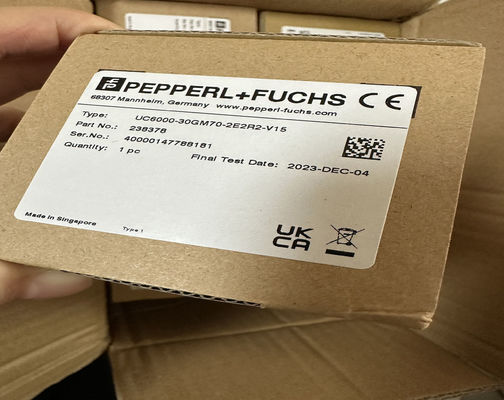 Duurzame P F UC6000-30GM70-2E2R2-V15 Ultrasone Sensor met ATEX-certificering en max. 5000 Pulstelling