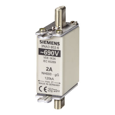 Siemens 3NA3814-6 LV HRC zekeringelement voor meetbereik 30 bar en ovale flens tijdens bedrijf