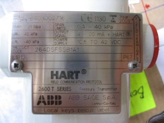 ABB 264DSFSSB1A1 2600 T-serie druktransmitter NAMUR-montage en FDI-/FDT-technologie voor optimale procescontrole
