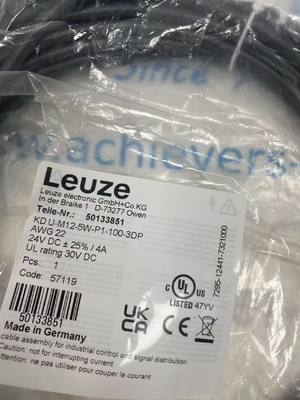 Leuze KD U-M12-5W-P1-100-3DP Verbindingskabel