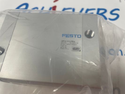 Festo Compact Cylinder ADN-63-50-A-PPS-A met een constructiebreedte van 14 mm en een door-gat montage