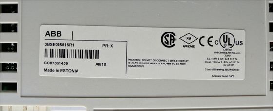 ABB 3BSE008516R1 AI810 Analog Input Module 12Bit HART Communication