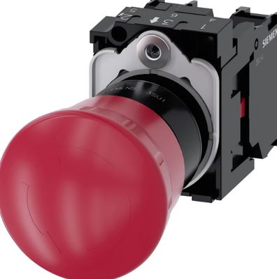 SIEMENS 3SU1100-1HB20 1FH0 NOODSTOP drukknoppen paddestoelvormig