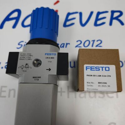 Festo PAGN-50-1.6M-G14-CPA EN 837-1 Flanged Panel Mount Pressure Gauge
