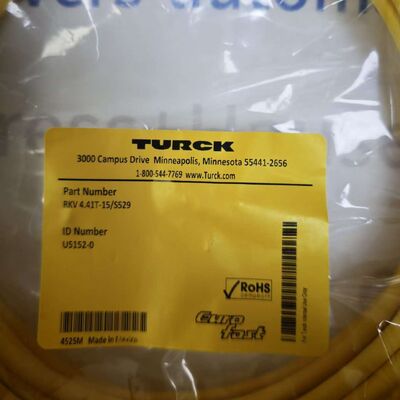 Turck RKV 4.41T-15S529 M12 enkelzijdige kabelset | Eurofast sensoractuatorkabel