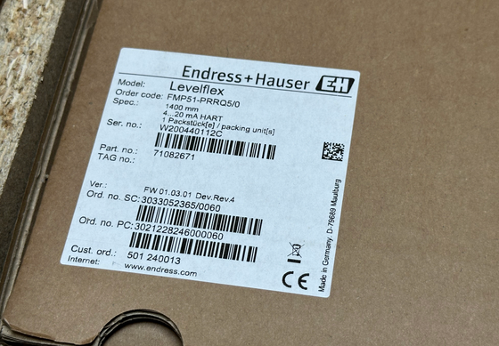 E+H FMP51-PRRQ5/0 Levelflex geleide golf radar niveau zender