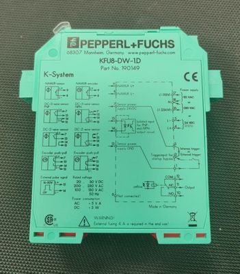 Pepperl + Fuchs Rotatiesnelheidsmeter KFU8-DW-1.D met schakelfrequentie ≤ 10 Hz en doelgrootte 0,3 mm